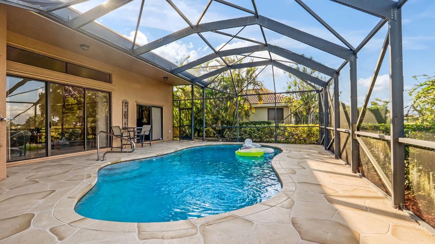 Major Price Reduction! Incredible opportunity to live the best of Boca Raton in this 3BR, 2.5BA home with stunning golf and water views! Ideally located near the residents' gate, this home features spacious formal living, dinning and family room areas with panoramic views, a split-bedroom floor plan, and a screened private pool and patio, perfect for relaxing or entertaining. The primary suite offers a renovated modern bath. Enjoy the Boca Woods lifestyle with 2 golf courses and a brand-new clubhouse, top-tier amenities, and the ultimate South Florida living experience! Golf Paradise in the heart of Boca Raton and just minutes from two miles of beautiful Beaches.