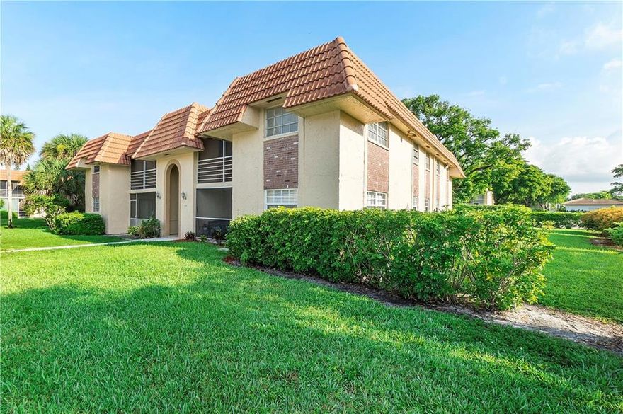 ** SELLER WILL CONTIBUTE TO   BUY DOWN 1% INTEREST RATE ** Large, spacious , well lighted 3/2 unit with screened patio overlooking the pool with access from master B/R & living room. New wooden flooring with 5.5” baseboard, 5 new ceiling fans, All rooms have LED recess ceiling lights, New kitchen with quartz countertop & white-gloss cabinets and stainless steel appliances. New master bathroom, Washer and Dryer in the unit and custom closets. 2 parking with plenty of guest parking. The roof is 2021. The unit has 2 main entrance doors which makes it suitable for large /extended family. Space for 4th bedroom with no functional obsolesce. Min down 25%. NO FHA. No rentals in the first year. Maintenance incl water, roof, exterior insurance. Close to Coral Square Mall ,downtown & playgrounds.
