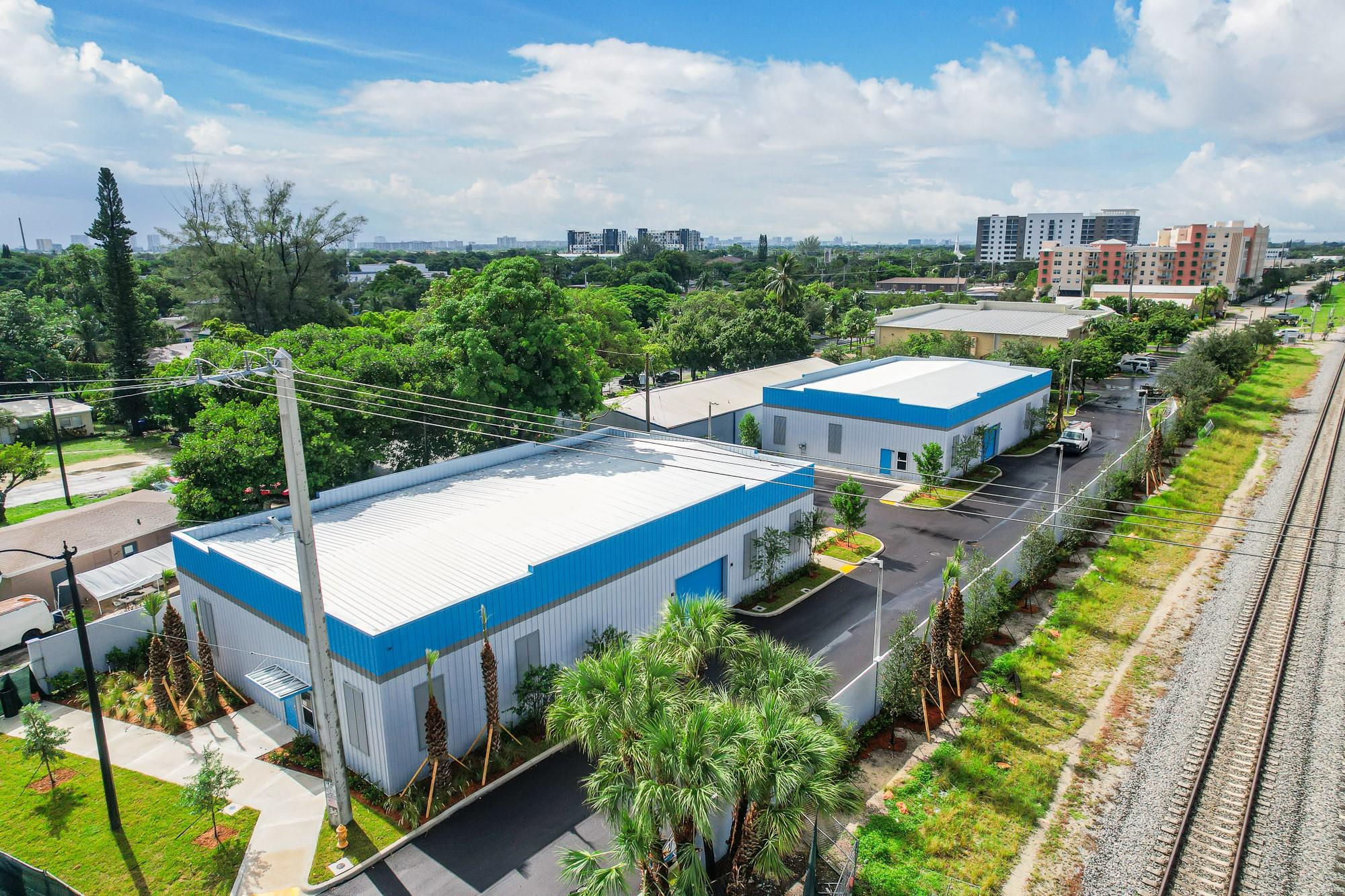 Brand new 10,000 square foot total warehouse space centrally located in Pompano Beach. 2 buildings 5,000 square feet each building. Pompano Beach B-4 Commercial zoning is the heaviest commercial zoning in the City and allows a wide variety of uses. Anticipated completion date 2nd quarter of 2025. Any and all stated information is deemed reliable, but not guaranteed, is subject to errors, omission, or changes without notice. Buyer and buyer's agent are responsible for confirming any and all information.