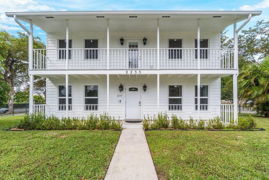 Welcome to this bright and cheerful 4-bedrooms, 3-bathrooms home available for rent. This home has been meticulously remodeled and decorated for you to enjoy the Palm Beaches, this is Florida living! Step inside where you will discover a thoughtfully designed interior boasting ample natural light and contemporary finishes. Close to downtown and art district