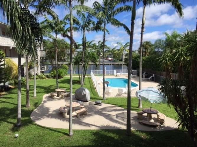 $1995/mo. 2/1.5. Tile throughout. Separate dining area. Dishwasher in kitchen. Walk-in closets. Never run out of hot water with a tankless water heater. Central A/C. Impact windows. Sparkling pool and patio with bar-b-ques. Waterfront property with dock for launching your kayak into the beautiful Cypress Creek Canal. East Ft. Lauderdale location.