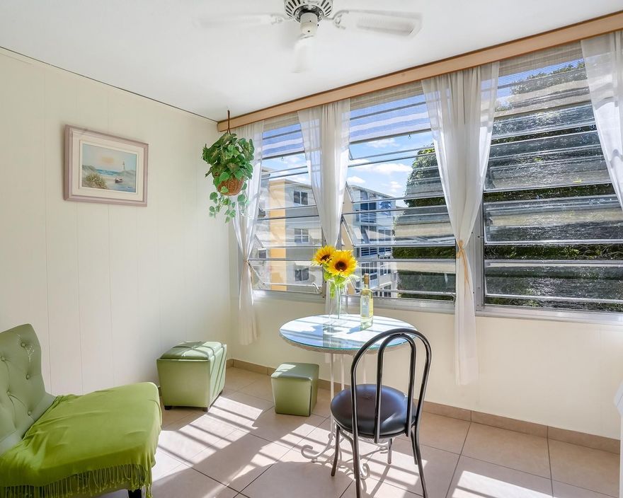 Welcome to this pristine and move-in ready, 1 bedroom 1.5 bathroom condo unit in 55+ Village Royale Greenwood offering resort-style living. Tile flooring throughout, abundant cabinetry, and a bright, airy unit with plentiful natural light. Unit also features a newer AC unit,  Enjoy peaceful views and low-maintenance living in a community designed for comfort, connection, and convenience, with two clubhouses, pool, pickleball, shuffleboard, card rooms, library, billiards, computer room, and theatre