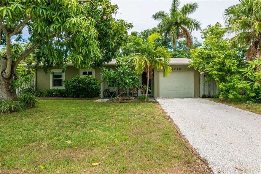 This charming home offers an excellent opportunity to get in the sought after neighborhood of Poinsettia Heights.  Update to your taste and add immediate equity.  It is perfectly situated being just a short commute to downtown, under 10 mins to the beach and very close to the best shopping and dining in Fort Lauderdale as well as the nightlife on Wilton Dr..  The home sits on an over sized fenced lot that provides limitless potential.  Some recent improvements include the impact glass and fairly recent roof.  Tile flooring throughout.  Large shed with electric in the rear.