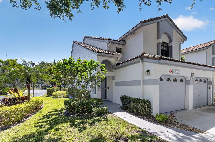 Welcome to the largest and most sought-after model in Platina, offering an expansive and light-filled upstairs living space designed for comfort and flexibility. This spacious residence features three full bedrooms, two bathrooms, and a one-car garage, with a desirable split floor plan that provides privacy for both owners and guests. Natural light pours in throughout the home, enhancing the open feel of the living and dining areas. The galley kitchen offers a functional layout and is ready for your personal vision, making this home a perfect opportunity to customize and create your ideal space. The generously sized primary suite includes a large en-suite bath with dual sinks, a walk-in shower, a Roman tub, and a separate water closet.  Step out onto the screened-in balcony for your morning coffee or to relax in the evening. Perfectly positioned within the community, this home is just a short walk to the front gate and a convenient satellite pool. Priced to sell, with the option to purchase furnished or unfurnished, this residence presents exceptional value and endless potential in a highly desirable location.  Discerning buyers place PLATINA at the TOP OF THEIR LIST! The community offers care-free, resort-style living at its very best! AT&T FIBER OPTIC HIGH SPEED INTERNET is INCLUDED IN THE CONDO FEES along with DIRECT TV, PEST CONTROL, ROOF MAINTENANCE and WATER. All you pay for is electricity! Cafe open for breakfast and lunch also offers take-out meals, card rooms, fitness center with stationary bicycles in a solarium overlooking the pool area. Relax in one of the satellite pools or at the enormous free-form main pool and spacious sundeck. Tennis, handball and pickleball courts. There is also an art room with a kiln! With shows, bingo, and an array of clubs, you will not be bored! 24-hour guard gated community. Convenient access to I-95 and the Florida Turnpike. Close to shopping and wonderful restaurants. Note: The clubhouse is closing for renovation and will be stunning when completed.