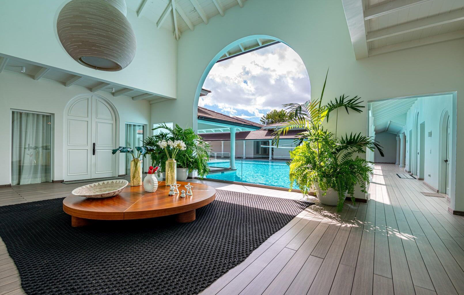Welcome to Rio Arriba 6 Experience the pinnacle of luxury living at Rio Arriba 6, where elegance meets modern comfort. This stunning residence features 5 spacious bedrooms, each designed for relaxation and style. Indulge in your own private cinema, a wine cellar for connoisseurs, and a state-of-the-art gym for fitness enthusiasts. The vibrant nightclub and bar area, complete with a billiards table and foosball, provide the perfect setting for entertaining guests. Step outside to enjoy the inviting pool and jacuzzi, all while taking in breathtaking views of the Dye For Golf Course. Rio Arriba 6 offers a unique lifestyle that combines sophistication with leisure.