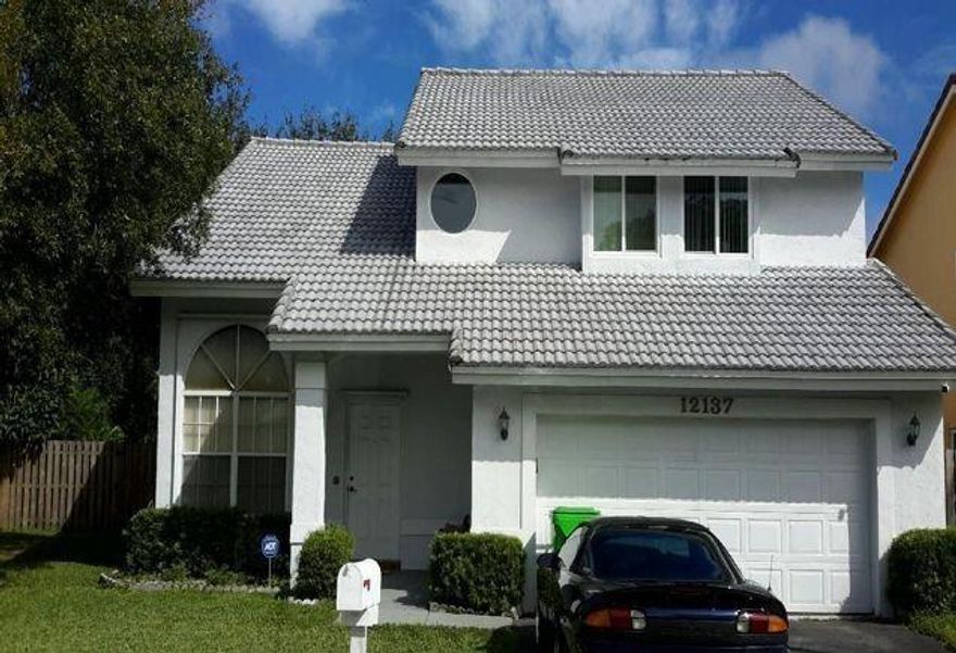 Original owner, well maintained and first time on the market.  Roof and AC system replaced, high impact windows and doors. Large, screened patio, fenced yard with plenty of room for a backyard pool. Excellent West Broward location minutes to the Sawgrass Mall, arena and expressway. Development has community pool.