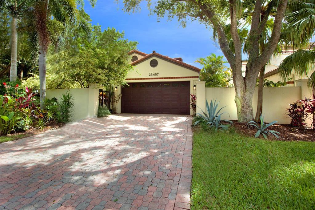 Extremely desirable one story, waterfront, pool home in the beautiful, gated community of Valencia at Boca Pointe. Everything is new! Roof just replaced, new kitchen with granite counters, new bathrooms, and new flooring! The pool has also been resurfaced and new tiles installed! Do not miss out on this opportunity! Membership to Boca Pointe is not mandatory but available.