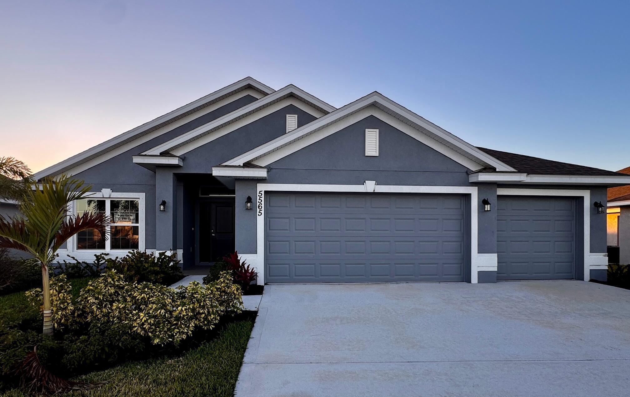 Price Reduced - Move-In Ready & Great Builders Incentives. HUGE PRICE REDUCTION ON THIS MOVE-IN-READY HOME!!Save $30,000 on this home. Don't miss out on this limited opportunity. Only $1,000 Deposit to secure your New Home. SAVE THOUSANDS OF DOLLARS IN CLOSING COSTS + FLEX CASH.MOVE IN READY! Sample photos used. Featuring vaulted ceilings, open concept floor plan, walk-in shower plus a large garden tub and includes lake views from your covered lanai. Enjoy the community clubhouse with Sand Volleyball, Tennis & Pickleball Court, Fitness Room & Heated Pool. Waterstone is nestled between 2 parks, quick access to I-95, the beach, dining. NO FLOOD INSURANCE REQUIRED