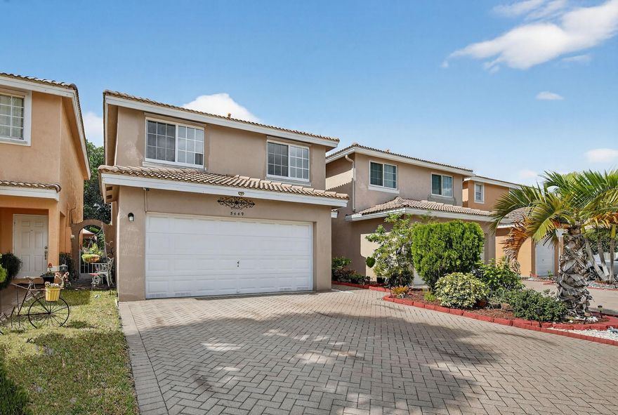 IMPACT WINDOWS&DOORS HAVE BEEN NEWLY INSTALLED in this beautiful, well-maintained, two-story, single-family home in the Sonoma 11 Community. This home boasts upgrades that enhance comfort & style. Updated kitchen w/granite counter, custom wood cabinets & Samsung stainless steel appliances. Spacious floor plan w/living & dining room & separate family room off kitchen. Open Loft that can be den, playroom or 4th bedroom.  Tray ceiling in Master Bedroom,  Master bath has tub & shower. Water view from loft & one bedroom. Enjoy a large yard w/tropical fruit trees & ready for relaxation. NO HOA APPROVAL, RENTING ALLOWED!! Very low HOA fees for common area maintenance. Walking distance to Publix, restaurants, parks, and shopping center & located near schools, highway Sawgrass Mills. Easy to show.