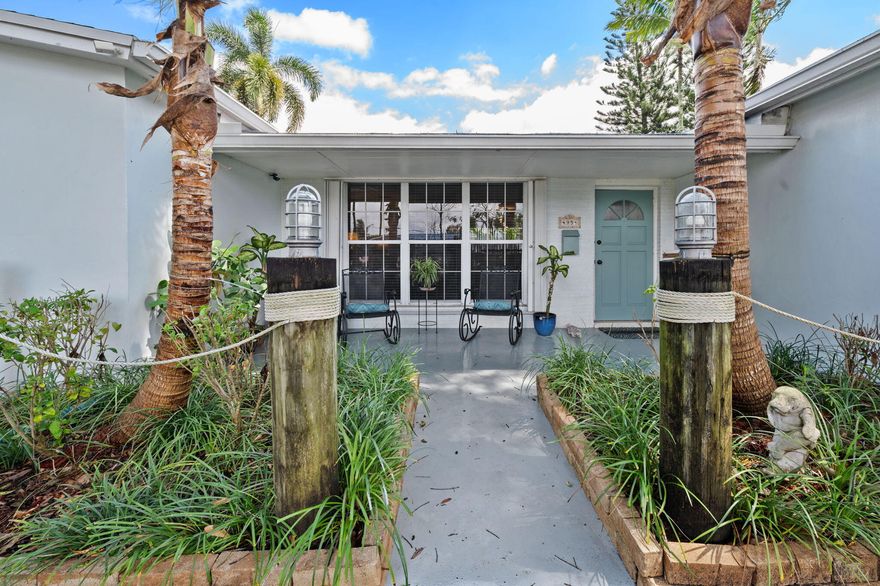 4 bedroom 2 bath pool home with many recent upgrades and updates. Features include: New Roof 2022, New 20 inch neutral ceramic tile thru-out entire living area installed in 2002, New laminate floors in all bedrooms, New Gutters 2020, New Central AC System 2017, Pool was built in 2001 and Diamond Brite Finish was redone in 2018, New windows 2002, Hurricane Accordion shutters installed 2010, New kitchen cabinets and granite counters 2000, Stainless Steel appliances, New windows treatments thru-out in 2025, Installed Tongue and Groove ceiling and lighting on covered back porch (lanai) in 2022. 4th bedroom could be Office/Den and measures 8 X 14. Driveway was resealed in 2025. Shows like a Model and ready for a buyer to enjoy. A MUST SEE! Easy to Show-Use Showing Icon for Showing Instructions.