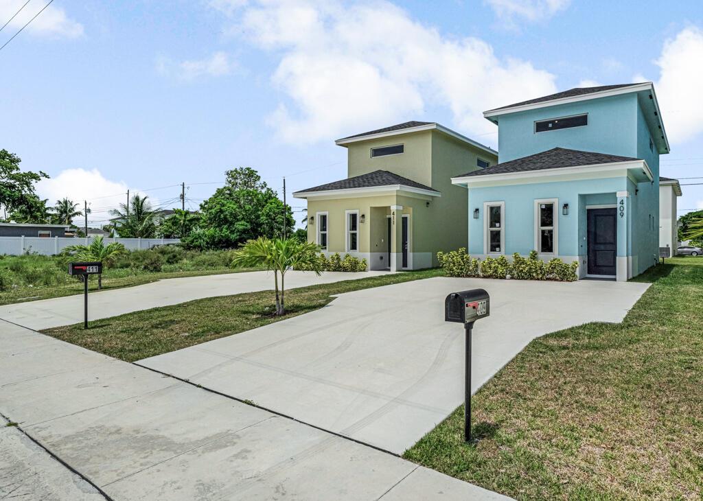 NEW CONSTRUCTION! Beautiful 3 bed, 2.5 bath CBS home with NO HOA and no restrictions. Features impact windows, tile flooring downstairs, and laminate upstairs. Primary bedroom on the first floor with private exterior entrance and inside access. Across from a community park and near a water park. Great location--minutes to beaches, shopping, dining, entertainment, and schools. Perfect for first-time buyers, seasonal residents, or investors. Move-in ready and priced to sell--don't miss this opportunity!