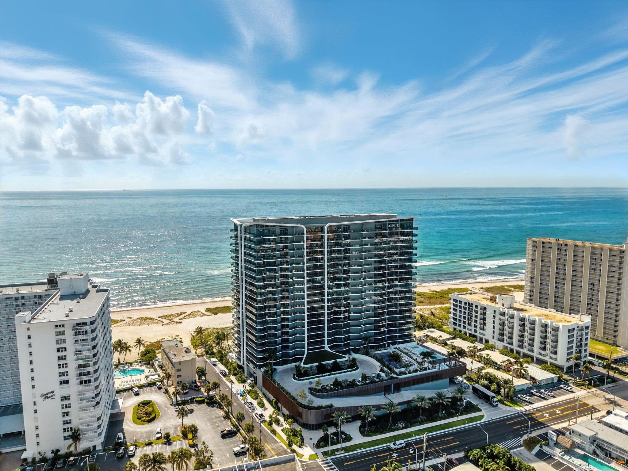 Direct unobstructed ocean front views with floor-to-ceiling windows. 3 bedrooms, 3 bathrooms, 1 half bathroom, and a large fully enclosed den. Unit upgrades include: Stone porcelain floors 48x24 throughout. Automated shade package. Doors for the closets. Oversized/air conditioned storage unit. 1 parking space but can park unlimited number of vehicles with valet free of charge. Subzero, Wolf, Asko, and Electrolux appliances. Beach service. Pickle ball court. Gold simulator. Never leave!