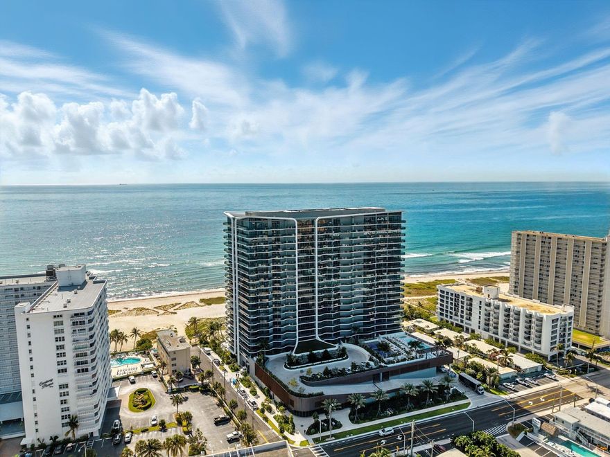 Direct unobstructed ocean front views with floor-to-ceiling windows. 3 bedrooms, 3 bathrooms, 1 half bathroom, and a large fully enclosed den. Unit upgrades include: Stone porcelain floors 48x24 throughout. Automated shade package. Doors for the closets. Oversized/air conditioned storage unit. 1 parking space but can park unlimited number of vehicles with valet free of charge. Subzero, Wolf, Asko, and Electrolux appliances. Beach service. Pickle ball court. Gold simulator. Never leave!