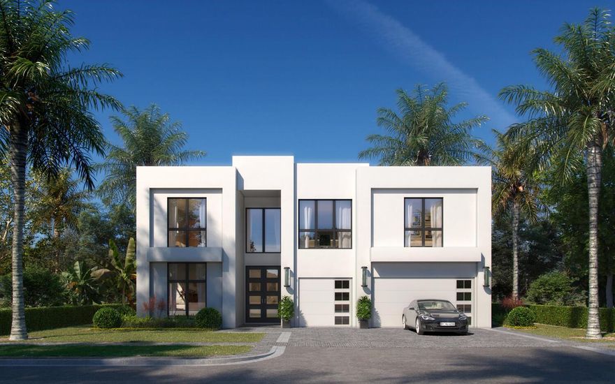 Contemporary elegance just blocks from the beach! Designed to emphasize indoor-outdoor living, this new construction estate features a grand open floorplan.