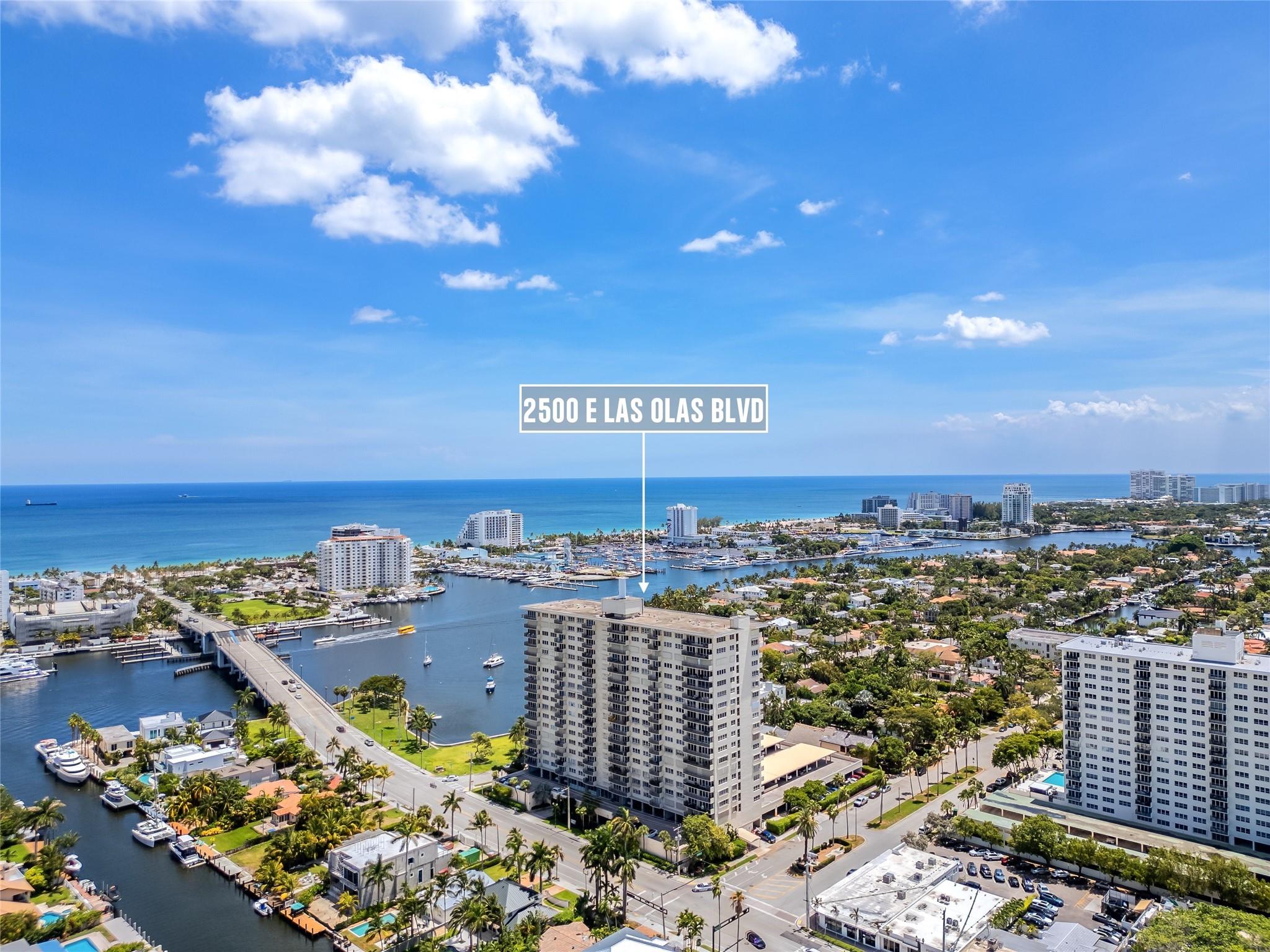 Beautifully updated 3 Bedroom/2.5 Bathroom condo at Marine Tower. Rarely available corner unit with largest floor plan in the building. Great location directly on Las Olas Blvd. Just a short walk to the beach or the shoppes and restaurants of Downtown Fort Lauderdale. Enjoy watching the boats cruise the Intracoastal Waterway from your oversized private balcony with Southern exposure. Kitchen has quartz counters and all Bosch appliances. Impact windows and doors throughout with custom plantation shutters. All bathrooms have been updated. Large primary suite with walk-in closet. Third bedroom currently setup as beautiful den/library. Washer and Dryer in unit. Well managed building with 24 hour security, large pool and great amenities. Come enjoy the best of South Florida Waterfront Living!