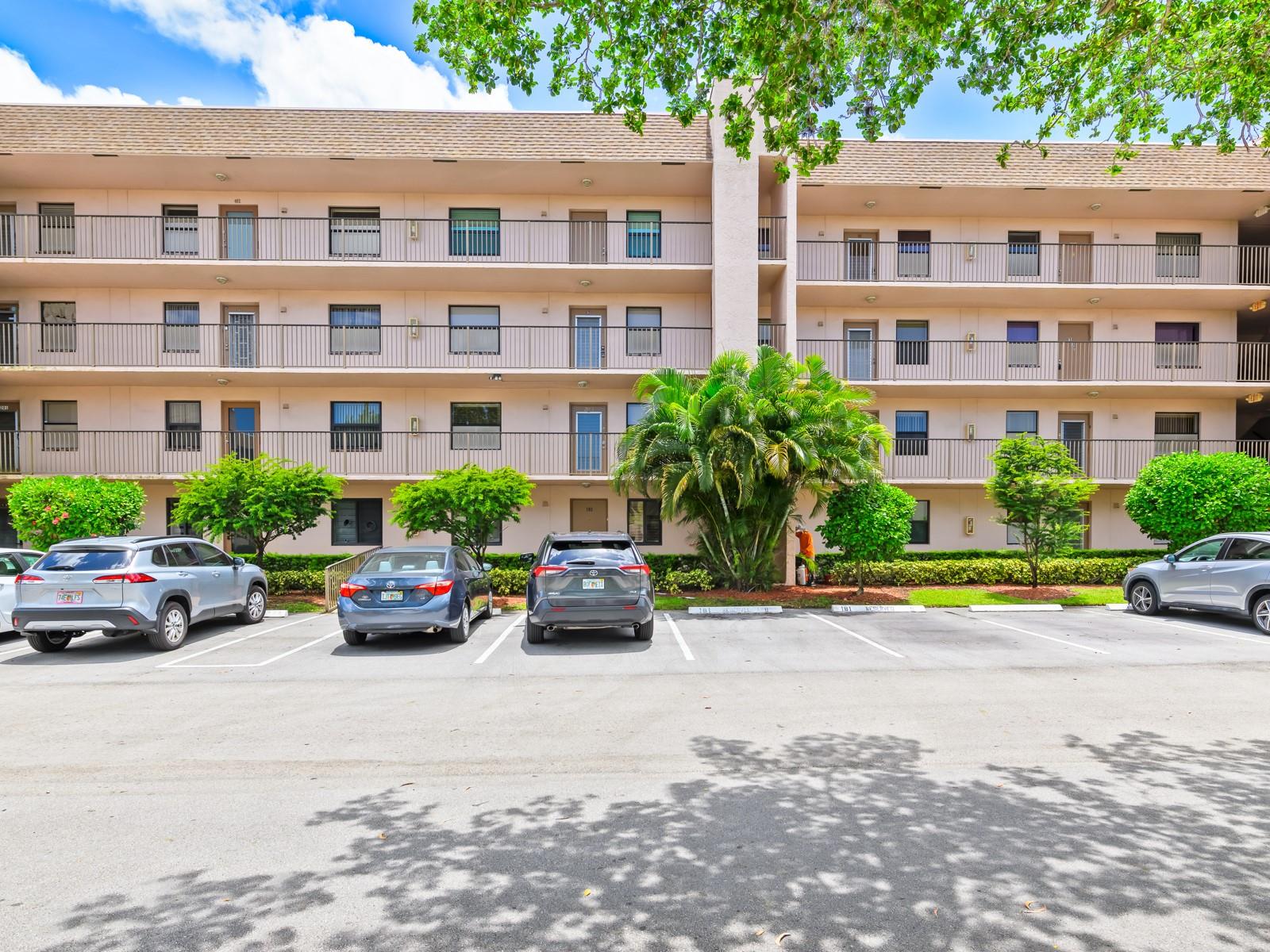 Don't miss out on this beautifully furnished, turnkey 2-bedroom, 2-bath condo in the highly sought-after Sunrise Lakes Phase 4! This well-maintained unit features a spacious screened balcony with serene views of the golf course and pond, and is tastefully furnished throughout. Situated in one of the most financially stable sections—INC 2—this condo is part of a vibrant 55+ active adult community. The building has a brand-new roof currently being installed, and both the balcony and elevator were rebuilt less than two years ago. Enjoy the exclusive resident-only clubhouse including a golf course, pools, tennis courts, gym, sauna, jacuzzi, movie theater, live entertainment, and more. Act quickly—this condo is priced to sell!