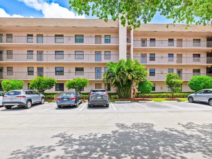 Don't miss out on this beautifully turnkey 2-bedroom, 2-bath condo in the highly sought-after Sunrise Lakes Phase 4! This well-maintained unit features a spacious screened balcony with serene views of the golf course and pond, and is tastefully furnished throughout. Situated in one of the most financially stable sections—INC 2—this condo is part of a vibrant 55+ active adult community. The building has a brand-new roof currently being installed, and both the balcony and elevator were rebuilt. Enjoy the exclusive resident-only clubhouse including a golf course, pools, tennis courts, gym, sauna, jacuzzi, movie theater, live entertainment, and more. Act quickly—this condo is priced to sell!