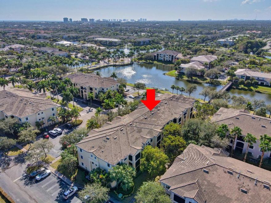 Welcome to San Matera community set in the heart of Palm Beach Gardens. This condo has an amazing location directly across from the community pool and clubhouse. The laid-back lifestyle you've been dreaming of could be all yours with a light-filled and easy-care layout, a host of resort-style amenities and a prized location close to shopping, schools and the beach.

The three-bedroom, two-bathroom layout is generous in size and ready for you to add your own personal style. From the kitchen, you can overlook the living and dining area and feel at ease when entraining family and friends.

There's a covered balcony for hosting guests or you can head out and explore this gated community's social room, library, gym and stunning swimming pool.