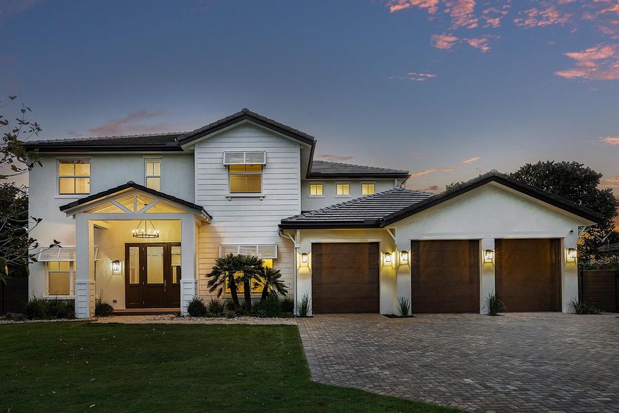 Stunning brand new construction built by reputable local developer Edgewater GC. Situated on the cul de sac at the end of Chapel Hill Boulevard this home has 5 bedrooms, 6 bathrooms, a 3 car garage and a salt water pool. There are extensive high-end finishes, a tile roof, impact windows and doors, real hardwood floors throughout, custom lighting, 8 inch baseboards, linear diffusers and gorgeous cabinetry. The gourmet chef's kitchen boasts Thermador appliances including a 48'' six burner gas range, two dishwashers, double wall ovens, a microwave, refrigerated drawers and an 48'' French door refrigerator. The covered, stone back patio features an inlaid wood ceiling. Prime location near the beach, Downtown Delray and top private schools. Live your best Floridian dream lifestyle!