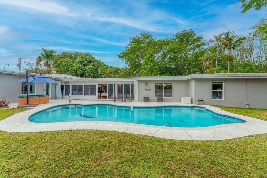 Private estate on over an acre with NO HOA. Spacious property featuring a 3BR/2BA main home with an office + a 1BR/1BA guest house. This home is bright and spacious. Upgrades include brand new appliances, impact windows, a 6-year-old roof, and a pool. The property is fully fenced with an automatic gate for security. Listed below recent comps. Priced to sell!