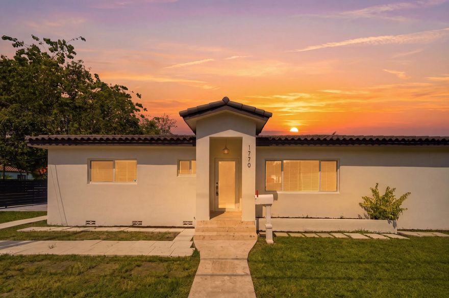 Completely renovated 4-bedroom home in the heart of Miami, aggressively priced to sell. Featuring brand-new impact windows and doors, new electrical, and fully repainted interior and exterior. The home offers beautifully updated bathrooms and a bright, open layout ready for immediate move-in. Situated on a large corner lot with dual access, including a private driveway entry within the neighborhood perimeter and a separate pedestrian gate from the sidewalk. Plenty of space to add a pool and create your ideal outdoor oasis. Prime location just minutes from Coral Gables, Brickell, Downtown Miami, Coconut Grove, and Key Biscayne. Surrounded by multi-million dollar homes, top restaurants, and just blocks from Little Havana. A rare opportunity. The perfect setup for a growing family or a high-performing investment the upside here is undeniable. Turnkey, versatile, and aggressively priced—this one will not last.