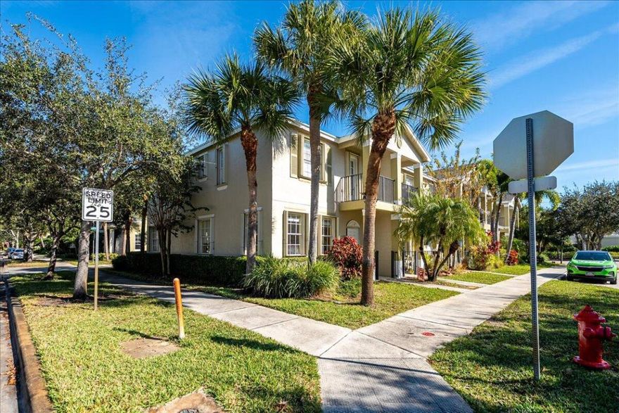 Corner Unit with Accordian Shutters-New Roof installed 2025. Location, location, location in this desired community with great HOA-Offering internet, cable & home phone. Large Community Pool. Many great local attractions-East Side of Port Saint Lucie, Ocean lovers dream-15 minutes to the ocean, minutes from anything needed. Minutes away from parks and lakes for your outdoor escape. Amazing value under $275K in Port Saint Lucie with many great HOA Amenties