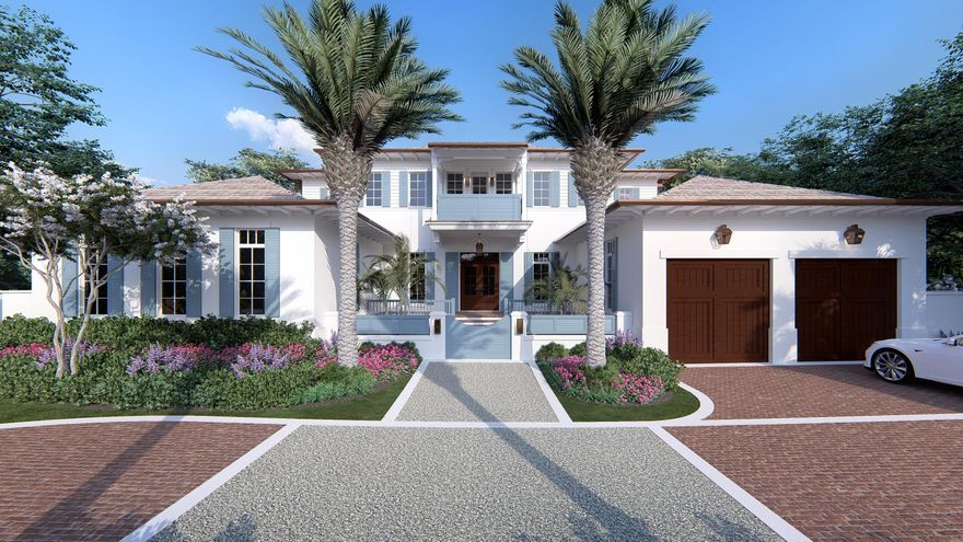 An extraordinary opportunity to build a bespoke coastal estate in Delray Beach's coveted North Beach enclave—where generous lot size, privacy, and walkable beach access rarely converge. This cleared and substantially prepared 100' x 140' homesite is offered with approved architectural plans for a stunning two-story, 5BR/5.2BA British West Indies style residence, allowing the next owner to bypass years of design and permitting and move directly into construction while still having the option to choose their own finishes. Thoughtfully designed for luxurious beachside living and entertaining, this offering delivers both immediate momentum and the freedom to personalize finishes in one of Delray's most sought-after locations. The thoughtfully envisioned two-story residence blends timeless island architecture with modern luxury. Designed for both refined entertaining and relaxed coastal living, the home features 5 expansive bedroom suites, each with walk-in closets and ensuite baths, along with a cabana bath and powder room. A ground-floor primary suite serves as a private retreat, complete with its own covered porch and outdoor shower, creating a seamless connection to the outdoors.
Gracious living spaces unfold beneath high ceilings accented by vaulted and beamed architectural details and rich custom millwork throughout. The home includes a welcoming family room, an inviting club room with kitchenette, and an extra-large second-floor loft offering exceptional flexibility for media, work, or additional gathering space. The chef's kitchen, anchored by an oversized island, is designed for effortless entertaining, while a gas fireplace adds warmth and character. A two-car garage and a thoughtfully planned indoor-outdoor flow complete the design.
Ideally located just 1.5 blocks from the beach and four short blocks to Atlantic Avenue, the setting offers the rare balance of quiet residential charm and walkable access to Delray Beach's celebrated dining, shopping, and cultural scene.
Buildable lots of this size and caliber in North Beach are becoming increasingly scarce. With the land cleared, plans approved, builder in place, and the groundwork for a remarkable residence already in place, this offering represents exceptional value saving significant time, expense, and uncertainty while preserving the freedom to tailor every finish and detail.
Poised to be built by Lost Craft Builders, Delray Beach's most respected luxury boutique builder, this is a rare opportunity to bring a fully realized vision to life in one of South Florida's most desirable beachside neighborhoods.