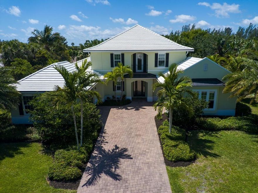 Attractive, Newer Island Style Home in the highly desired community of Ocean Oaks West in Beautiful Vero Beach. Large Owner's Suite downstairs, and three bedrooms w/ensuite baths upstairs. Large open kitchen with induction cooktop and multiple living areas flow into pool and summer kitchen in pavered lanai. Well built with Concrete construction, impact glass windows and doors, and cement tile roof. Private beach access to enjoy at your leisure. Start your Island Life now...
