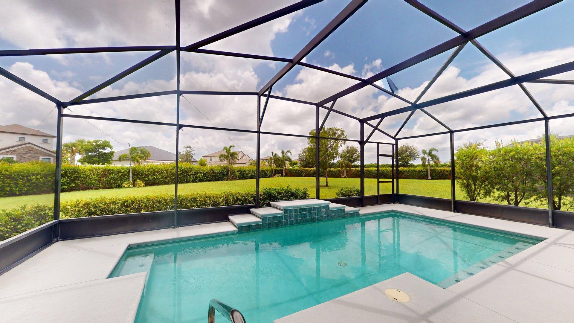 Welcome to your new oasis in Port St. Lucie! This stunning 2 bedroom, 2 bathroom pool home was built in 2017 and boasts a spacious 1596 square feet of living space all on one convenient story. Situated on a generous .25 acre lot. The LOWEST priced pool house in Vitalia by over $100K. Located in the vibrant community of Vitalia, residents have access to a plethora of social clubs and sports teams, ensuring there is never a dull moment. Whether you prefer a bustling social calendar or a more laid-back lifestyle, Vitalia has something for everyone. Conveniently located in the master planned community of Tradition, there is always something new to discover just a short drive from your front door. From shopping and dining to outdoor recreation, this neighborhood has it all