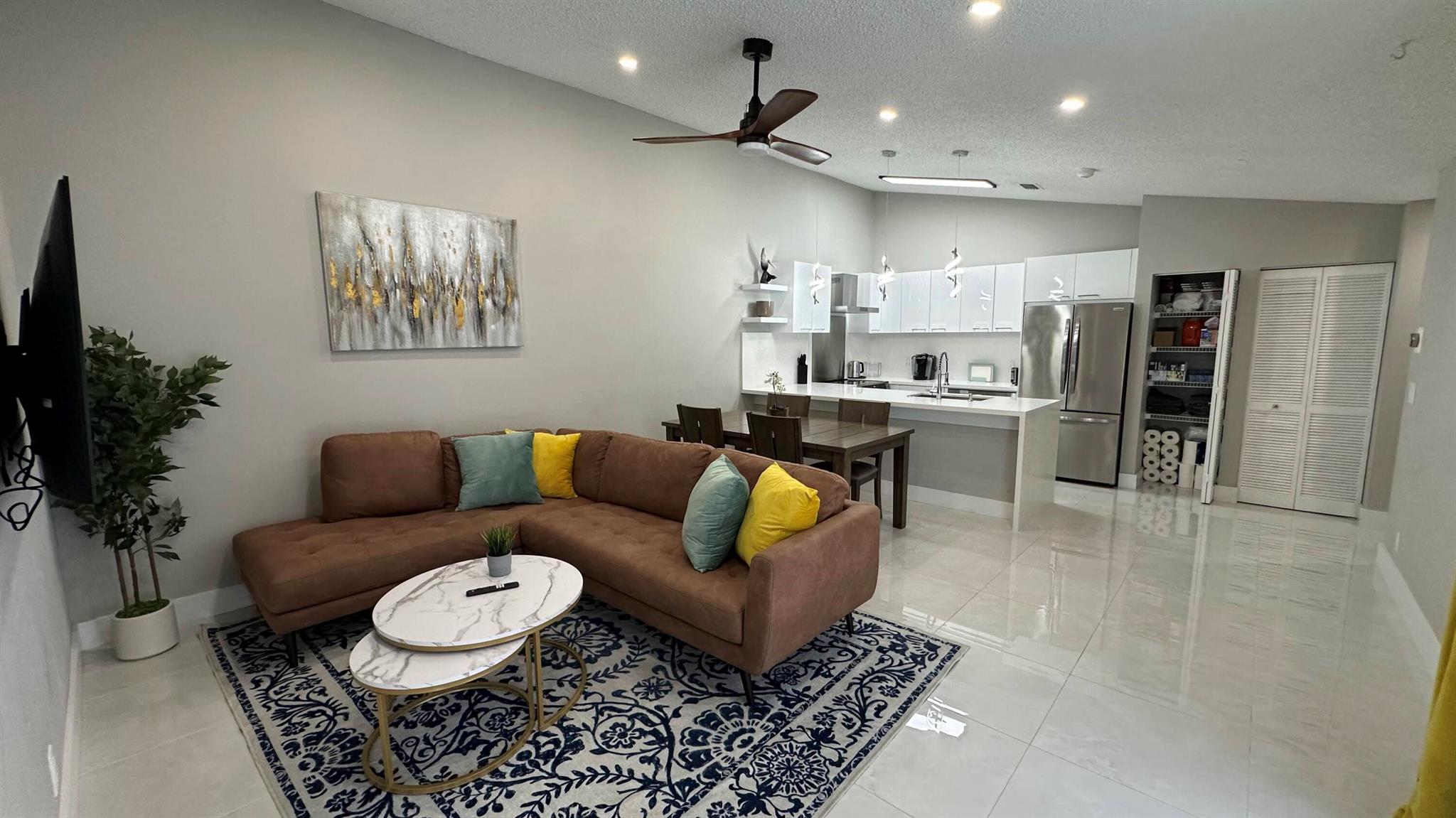 Welcome to your perfect Wellington getaway! This fully renovated 2-bedroom, 2-bath villa is ideally located just minutes from the equestrian grounds and all that Wellington has to offer.Enjoy a screened-in patio and a spacious backyard, perfect for relaxing, entertaining, or giving your kids and pets plenty of room to play. The villa comes fully furnished and move-in ready, so you can settle in and feel at home right away.Short term rental only. Off-Season: $2,700/month and Seasonal: $4,700/month