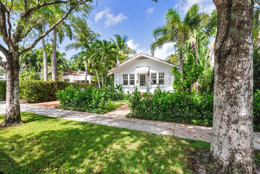 Welcome to 203 Westminster Road, a beautifully restored 1920s Florida bungalow reimagined for modern living. Fully refurbished in 2024, the property blends timeless character with contemporary comfort.  The main house offers flexible living with three bedrooms' (or two large bedrooms plus an office) and two ensuite bathrooms, along with a welcoming sunroom,  formal dining room, bright living room, and renovated kitchen with Miele appliances and laundry room.   Both large  bedrooms feature king-size bed and spacious closet-perfect  for guests or a quiet workspace.  Ideally located in the 200 block of one of Prospect Park's most desirable streets, the home is minutes from Palm Beach, Mar-a-Lago, Breakers, CityPlace, Kravis Center and downtown West Palm  Beach. Offered furnished at