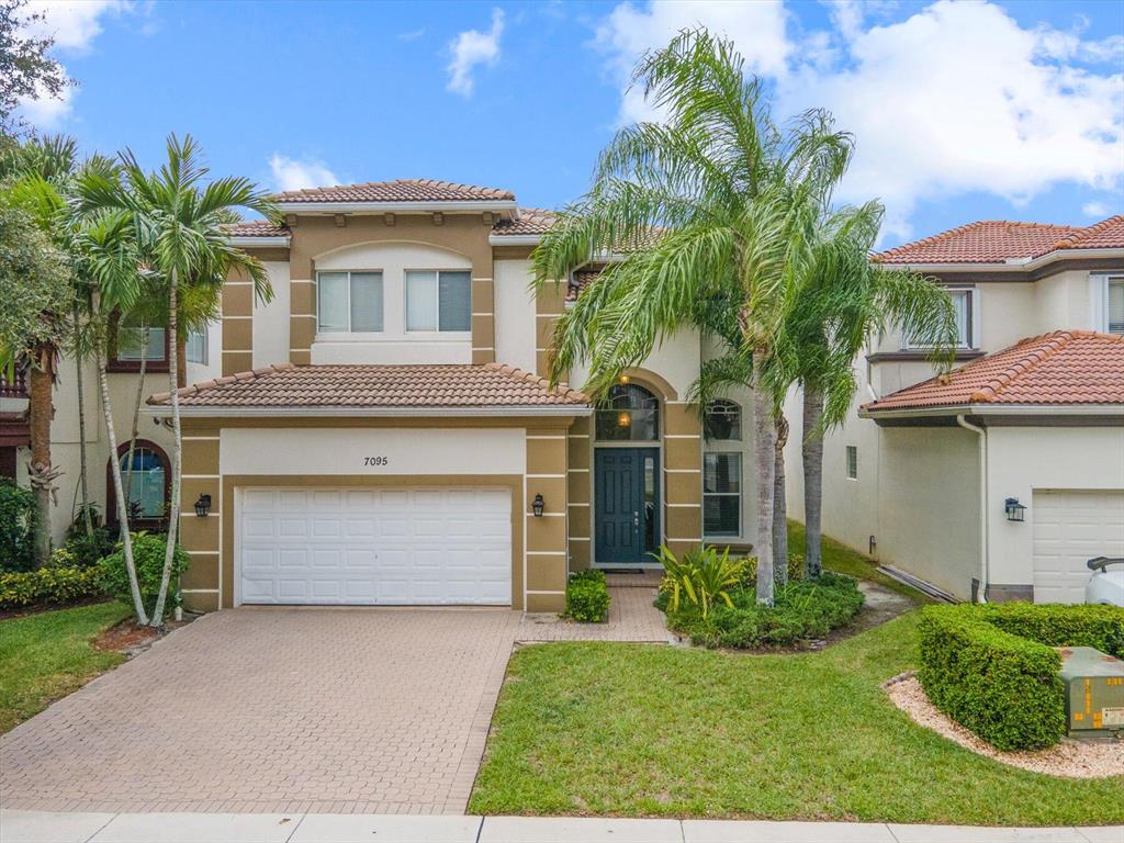 This beautiful 3 bed 2.5 bath single family home is now available for rent!!! This 2 story home is located in the lovely, gated community of Palmyra. It features a spacious, open-concept floor plan and large kitchen. Step out in the backyard onto the oversized screened in lanai. Brand new carpet throughout the entire second floor. The primary bedroom has a huge walk in closet with built in shelves. The bathroom has dual sinks, a separate tub, and a separate shower. Palmyra is a gorgeous and well maintained community that has a pool and playground. Lawn care is included in rent. First, last, security deposit, and renters insurance required for move in!
