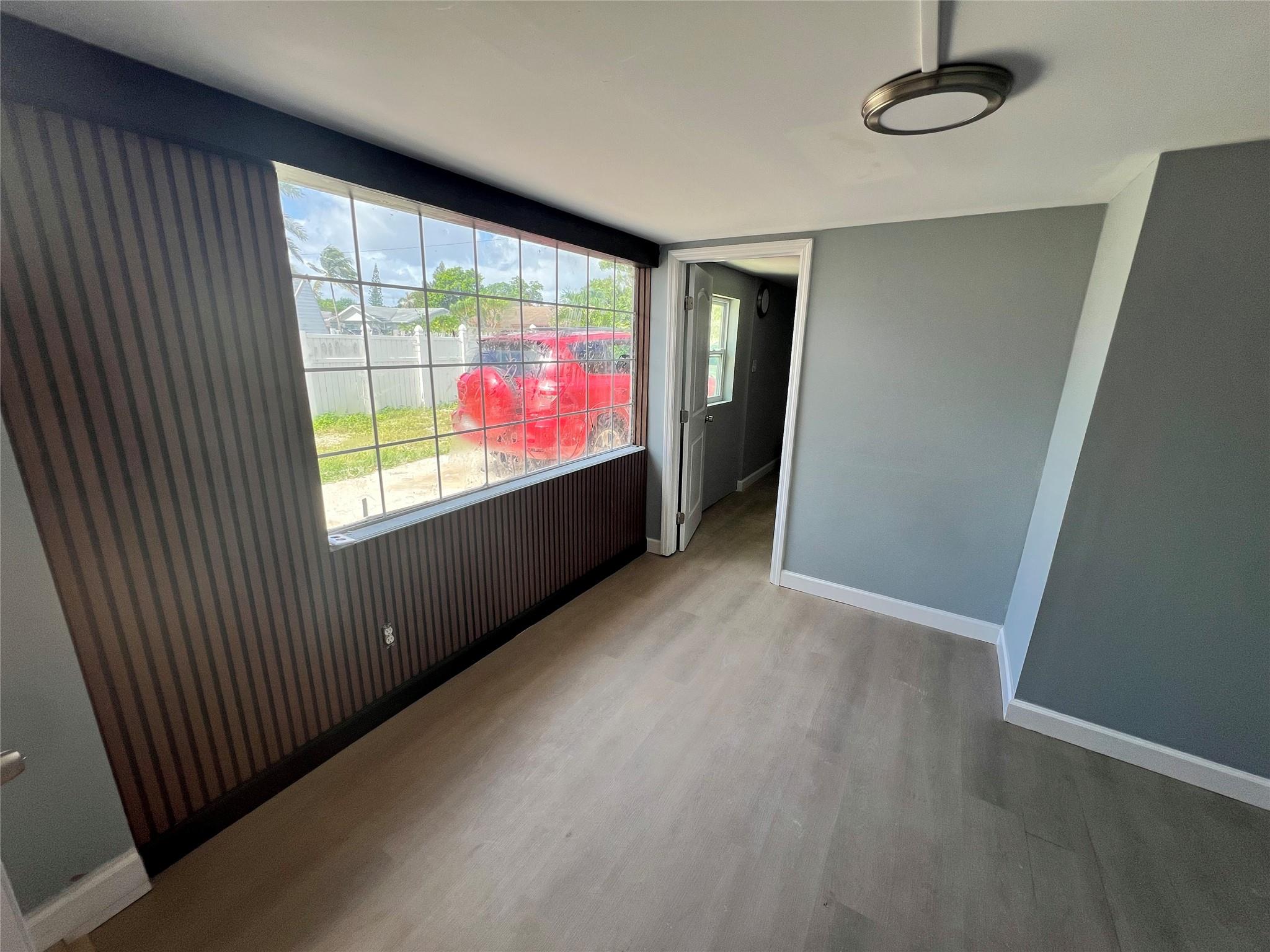 This is a DUPLEX of 2/1's. Newly renovated kitchen, bathroom, new mini splits and floors. New appliances. Pets OK. $200 extra for Utilities. Each bedroom provides sufficient room for queen size bed and personal items. The property includes a shared washer and dryer and private yard.