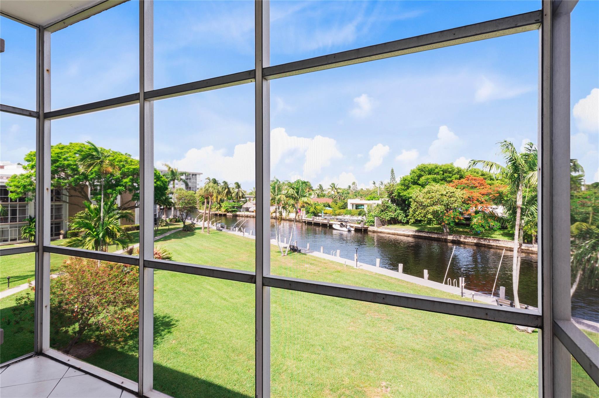 Here's your Chance to own a Water view Condo in River Shores...Updated 1 Bedroom, 1 Bathroom apartment with newer all white kitchen with newer appliances, lighting, countertops, backsplash, and under cabinet lighting...Newer Ceramic Tile Floors throughout...Enjoy Views of the Manicured Grounds in a Park like Setting with the Community Boardwalk and Middle River meandering past your Balcony. East facing Screened-In Balcony so you're able to utilize and enjoy the space more often...Bedroom boasts a walk-in closet, a freshened up bathroom with linen closet, large vanity, Re-glazed Tub and Tile, New mirror, lighting, and sconces...This is a pet friendly gated community, with a heated community pool, small fitness area, billiard tables, clubroom, shuffleboard and tennis courts...Priced well...