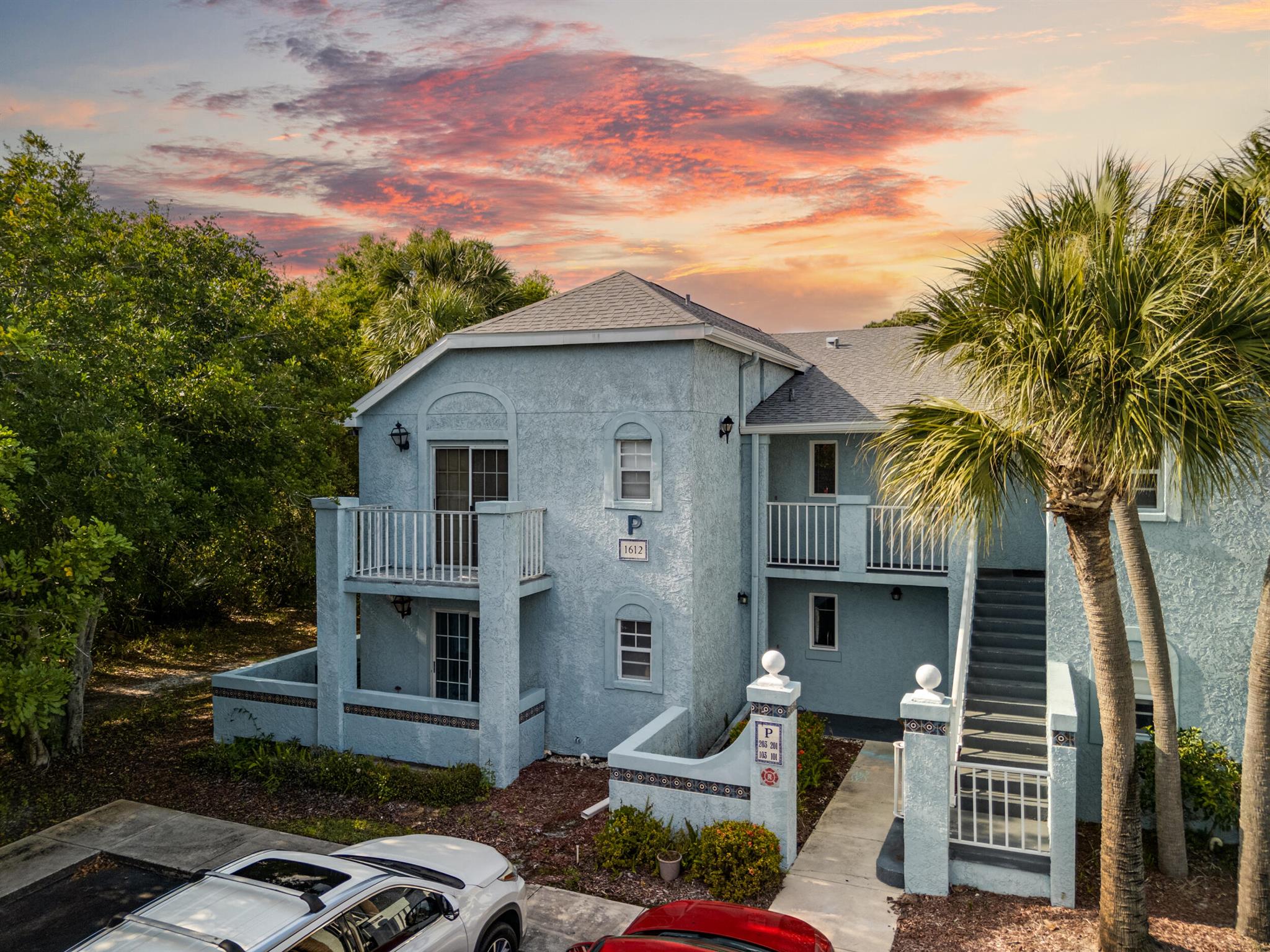 Quiet, second floor two bedroom condo end unit overlooking a nature preserve for your indulgence in prime location directly off US1. Close to Port St. Lucie Medical Center, the Mid-Florida City Center, schools, shopping and parks. The Condo Association has two community pools and a well maintained community. Rent includes lawn care, water and sewer and the tenant pays for electric.Some photos are digitally staged and the property is being offered unfurnished.