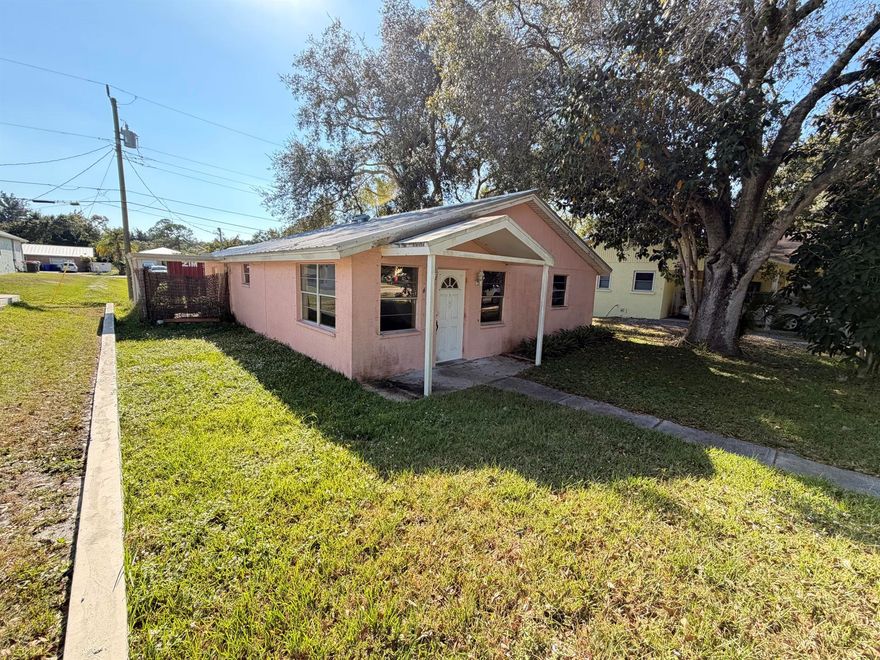 Great opportunity for investors or any handyman looking for a place to make their own. This solid CBS home features a durable metal roof, 2 spacious bedrooms, and 2 full bathrooms. Located only 20 minutes from the beach and NOT in an HOA community, you'll enjoy freedom, privacy, and convenience.Perfect for those looking to start a family or add value through improvements. Priced to sell and being offered AS IS, this property won't last long. Act now and turn this promising home into your next investment or personal project!