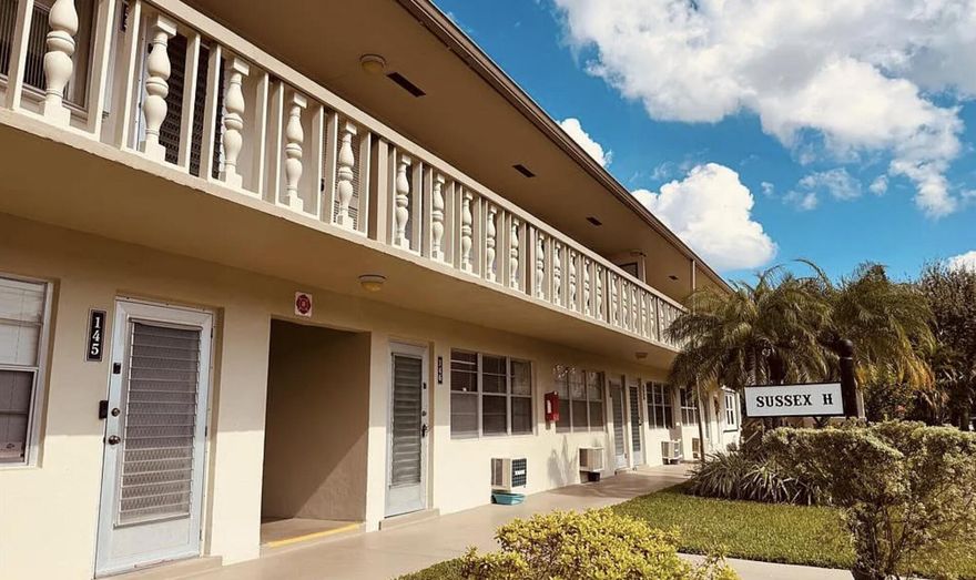 Updated 1BD, 1.5BA corner unit in the 55+ Century Village community. Bright 2nd-floor condo with a new kitchen, new appliances, and great storage including a walk-in closet. Unit can be rented wrigh away - no wait restrictions!!! Currently leased at $1400 a month ; lease ends in March 2026.Century Village offers a full lifestyle: clubhouse with theater and indoor pool, fitness center, multiple heated pools, pickleball, tennis, billiards, clubs, activities, transportation, and 24-hour gated security.