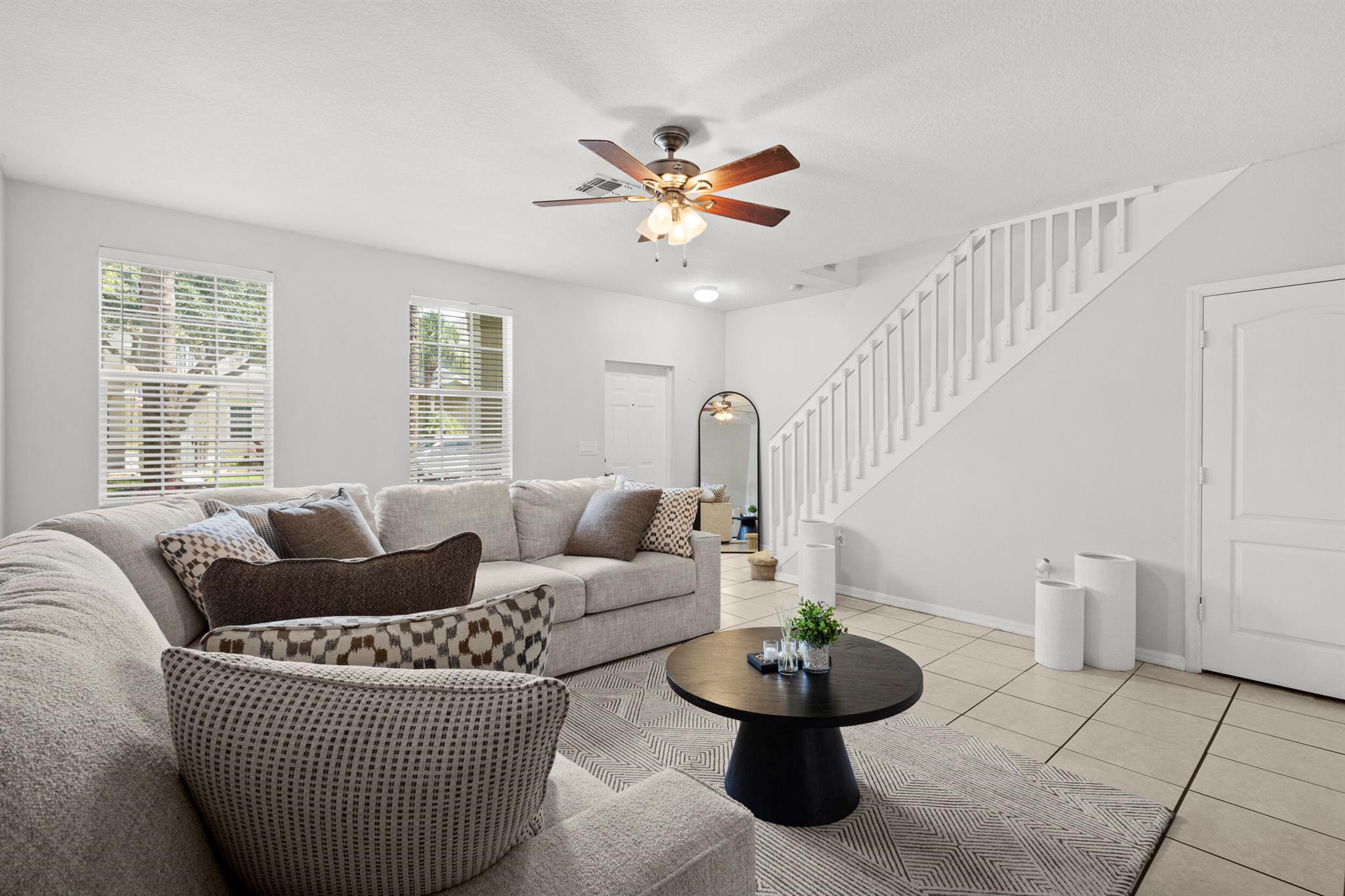Discover comfort and convenience in this beautifully maintained 2-bedroom, 2.5-bathroom townhome with a 1-car garage-- can be offered fully furnished and ready for immediate move-in! Step into a bright and spacious interior featuring a modern open layout, updated finishes, and plenty of natural light throughout.Enjoy the peace of mind that comes with a brand-new roof (2025) and a motivated seller ready to make a deal. The functional floor plan offers two spacious bedrooms--each with its own private bathroom--plus a convenient half bath on the main level for guests.The community amenities including a heated pool, playground, and scenic walking trails. Located just minutes from beaches, shopping, and dining options with easy access to US-1 and major highways. Perfect as a family home.