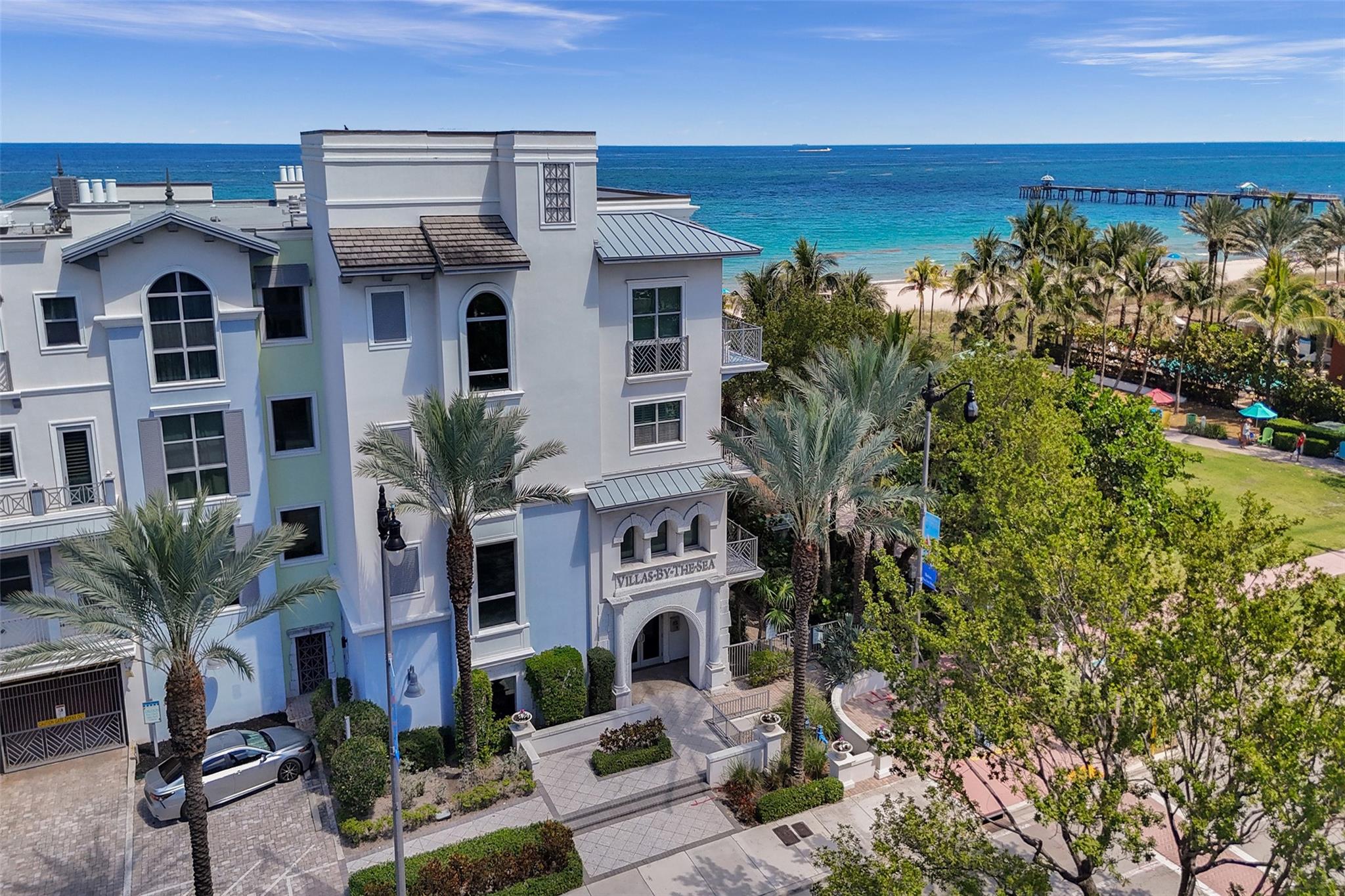 Breathtaking ocean views steal the show in this fully renovated 3 bedroom, 3 bathroom penthouse in the heart of Lauderdale-by-the-Sea! Wake up to endless blue skies and shimmering water from your balcony with floor-to-ceiling impact windows and doors. This light-filled, coastal-modern home features soaring ceilings, a sleek wet bar, and stylish finishes. Extremely pet-friendly—bring up to 2 large pets! Includes 2 garage parking spaces. Enjoy resort-style amenities including an oceanfront pool, hot tub, and gym. Just steps to dining, shopping, and live music at The Square. Whether you're seeking a full-time residence or a luxurious coastal getaway, this beachfront home offers the perfect blend of elegance, comfort, and unbeatable beachfront lifestyle.
