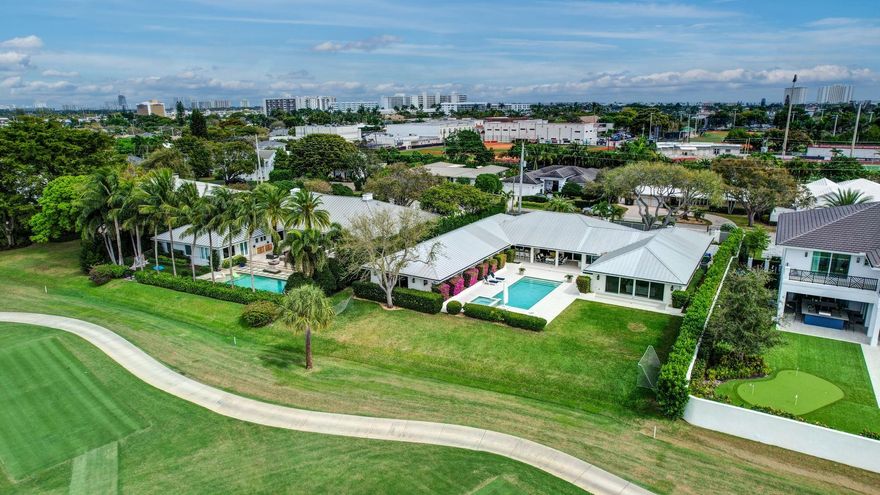 Some of Fort Lauderdale's most desirable homes are on Coral Ridge Country Club Golf Course! This is no exception! Showcasing spectacular 7th hole fairway views, 0.48 acres & beautiful pool area for prime golf course living. Walled & gated for privacy. 2019 gut renovation (to foundation/studs) metal roof, impact glass, updated plumbing, tankless water heater, whole-house purifier/softener, kitchen appliances & kitchen island, baths & porcelain floors. Generator, separate irrigation meter, cost saving for yard & pool. Single-level floor plan offers multiple entertaining areas, elegant living & dining, chef’s kitchen, breakfast area & great room, home office & gym, mudroom, large primary suite, fairway views. 6th bedroom currently office. Great proximity to Pine Crest & other A-Rated schools.