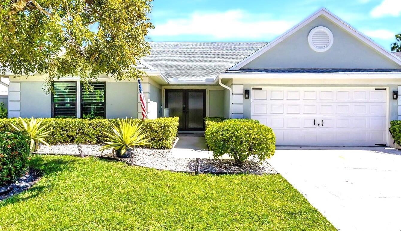 Stunning single-family home for rent in the heart of Wellington, Florida. This beautifully upgraded 3-bedroom, 2-bathroom residence offers a spacious open floor plan filled with natural light, high ceilings, and stylish finishes throughout. The expansive great room seamlessly connects to a screened-in patio that features a private heated pool with a tranquil waterfall--perfect for year-round outdoor entertaining and relaxation. Inside, you'll find natural slate flooring in the main living areas and luxury vinyl plank flooring in all bedrooms--no carpet. The gourmet kitchen is a chef's dream, equipped with stone countertops, stainless steel appliances, custom cabinetry, and a built-in Bar/Cafe area ideal for both everyday living