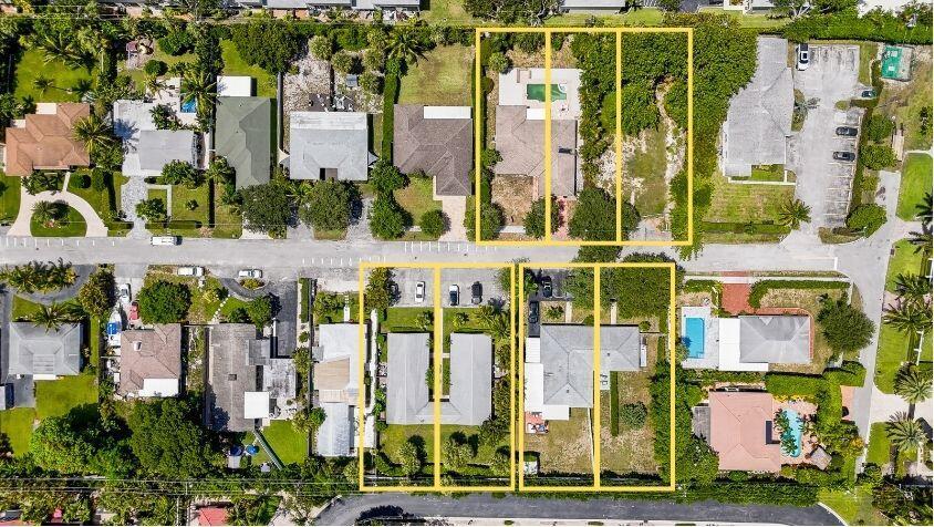 Exciting new development opportunity in a thriving neighborhood surrounded by luxurious new single-family homes. Lot currently features a four-plex generating monthly income with tenants and Airbnb providing cash flow to cover expenses while you prepare to build. The lot will be delivered with complete and approved plans for modern, luxurious single-family home over 4500 sq ft. Conveniently located east of Federal Highway, this property offers an unbeatable combination of prime location and exceptional potential. Plans and survey are available upon request. Don't miss this chance to create your vision in a highly desirable area!
