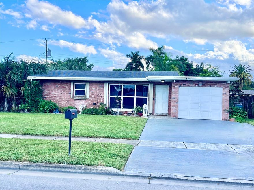 2 bedroom home with possible 3rd bedroom (very large laundry room plus included back patio with provides additional living space.). This home features tile floors through (no carpet), large living room, newer stainless steel appliances, updated bathroom and accordion hurricane shutter.  Large fenced backyard with fruit trees and large covered patio.  Plenty of room for a pool. This home is located in desirable Margate community near major highways, restaurants, shops and more.  A must see!