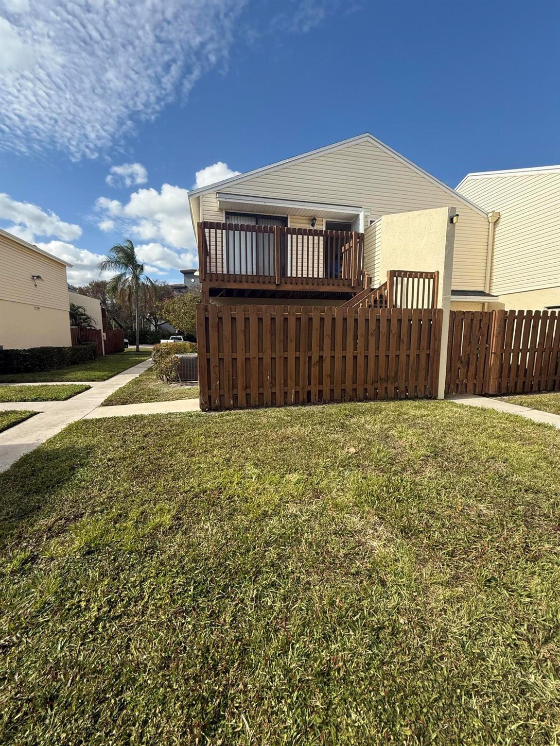 Cozy 1 bedroom , 1 bathroom with full size washer and dryer in unit. This is located in the gated community of Eden Place. Spacious patio and Deck Area with fence. Full Kitchen with dishwasher , eat in area and nice size living area with sliding doors to patio area. Freshly painted and cleaned - Ready to Move in. Pets permitted with restrictions. Conveniently located minutes from Downtown West Palm Beach, Cityplace, PBI Airport , Blocks to Palm Beach Outlets, shopping, restaurants .. Must See!