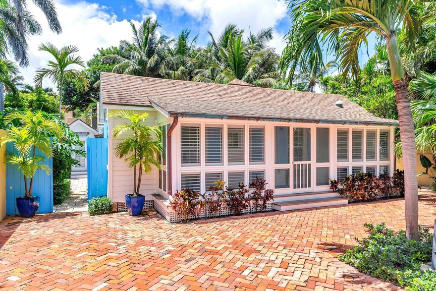 Welcome to this enchanting 1925 Key West bungalow, ideally located on the highly sought-after ocean block of Root Trail. This historic home, brimming with the unique charm the street is famous for, features 2 bedrooms and 2 baths in the main house, plus a detached studio with an additional bath. Inside, you'll find beautiful Dade County pine floors, and outside, a lush tropical patio with two outdoor showers perfect for island living. With off-street parking and nestled in the prime location on one of the most captivating streets on the island, this property truly is a one-of-a-kind piece of paradise.