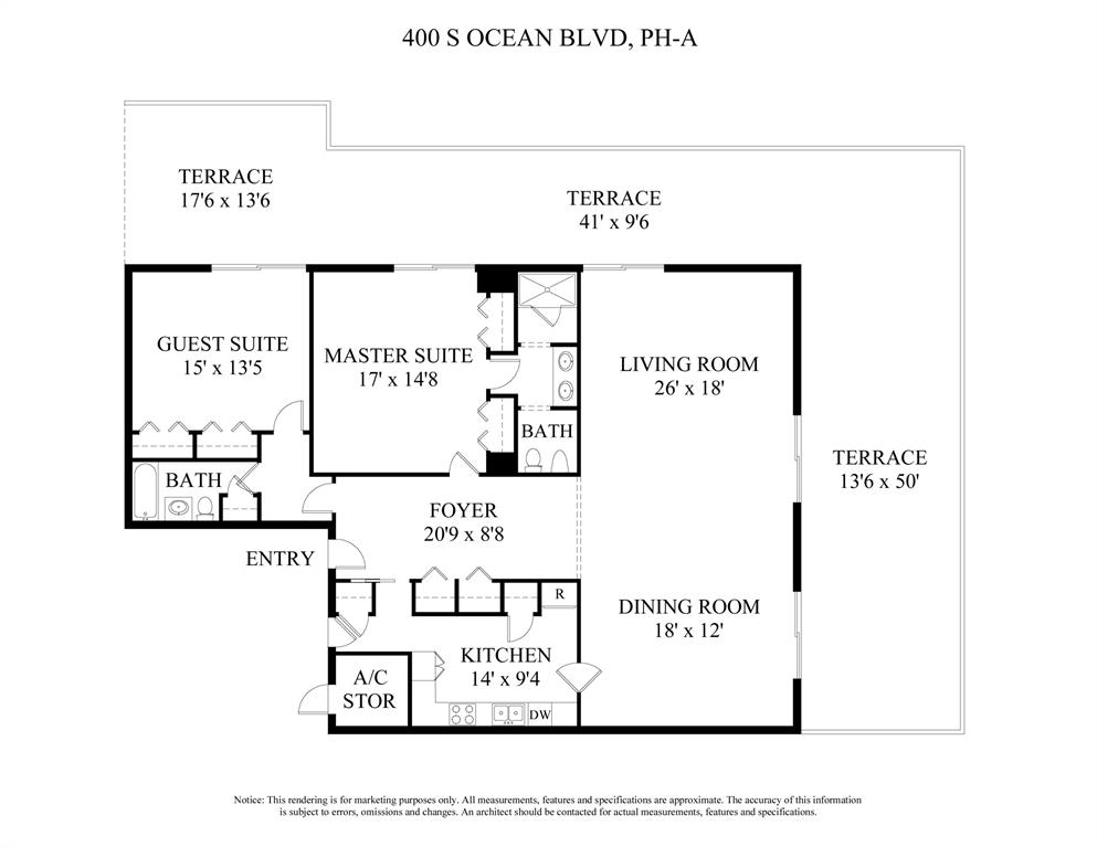 FOUR HUNDRED SO OCEAN BLVD CONDO - Residential