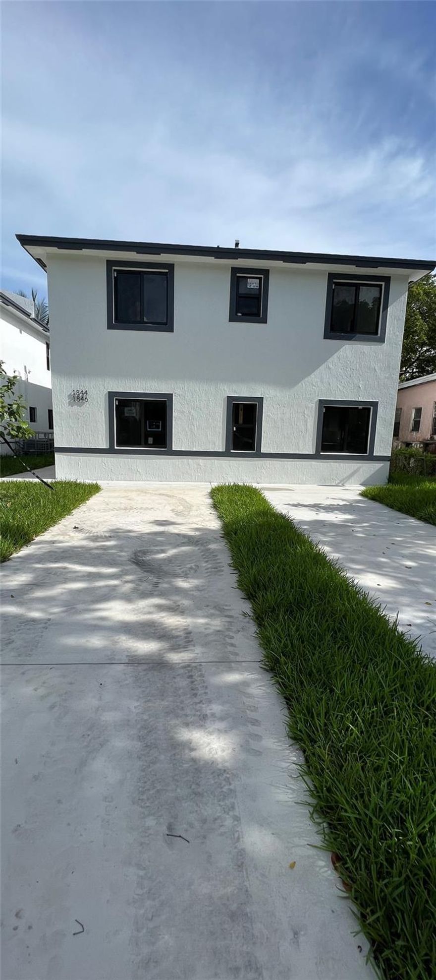 Brand new construction from 2023 duplex property. Beautifully built, both units 2 floors,  3 bedroom 3 bathroom each unit. Each unit is rented on a 12 month term. The tenants pay all utilities directly to providers, units are separately metered for water and electric.