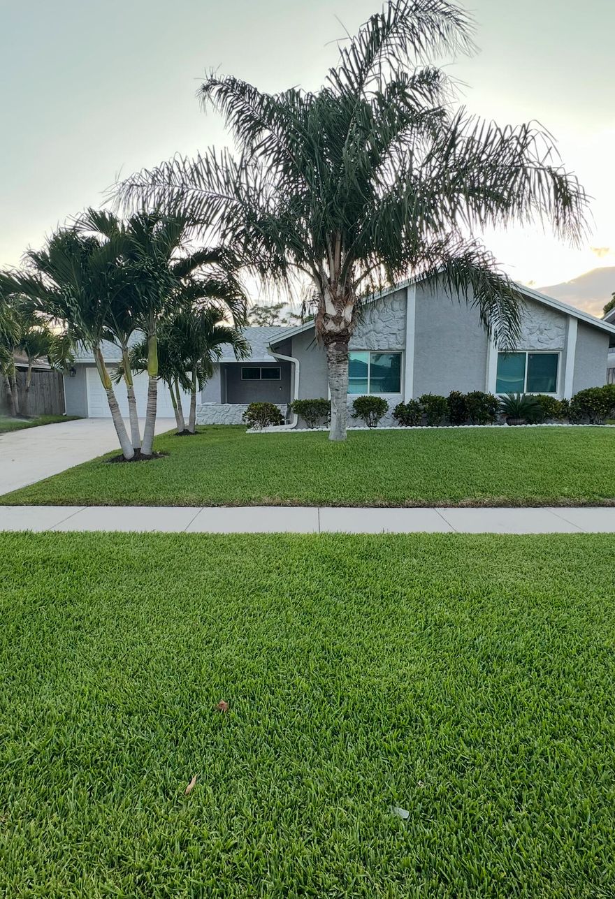 You won't find another 4 bedroom 3 bath pool home in WPB at this price! This beautiful pool home with impact windows, porcelain tile throughout, stainless steel appliances, renovated restrooms, 2 car garage, roof 2 years old. LOW HOA!! Very quiet neighborhood perfect for growing family and on a cul-de-sac block with very little traffic. This beauty won't last long!!