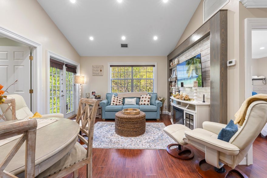 Step out onto your private balcony and enjoy tranquil greenery views from both bedrooms in this beautifully updated second‑floor condo. Lovingly maintained and move‑in ready, this home features modern finishes throughout, in‑unit laundry conveniently located in the primary closet, and a bright, open layout.Perfectly situated just off US‑1, Evergreen Condominiums offers a peaceful setting with easy access to shopping, dining, medical facilities, and the beaches of the Treasure Coast. Whether you're seeking a full‑time residence or a seasonal retreat, this condo delivers the best of both worlds--serenity and convenience.
