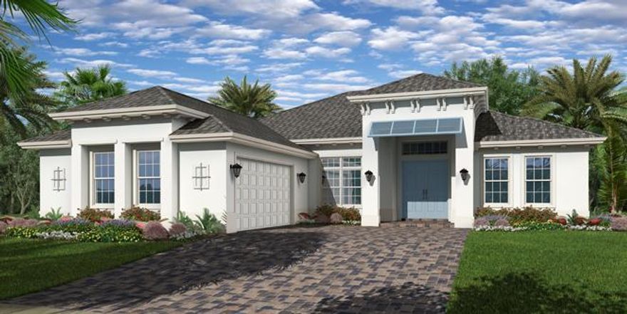 This GHO Home is the ever popular ''Tacoma'' plan including the West Indies elevation. Located in Lake Sapphire, a natural gas community in the heart of Vero Beach. This home will be move in ready Summer 2019. Great open layout with both formal and informal dining. Some of the outstanding features including tankless gas water heater, spray foam attic insulation, double impact entry doors with 3/4 cord glass, 8' solid core interior doors, home wired security system, and wood floor pattern tile flooring. The gourmet kitchen presents large central island, granite counter tops, 36'' gas cooktop, stainless steel vented hood, steam dishwasher, wall oven including convention/microwave and under cabinet lighting. This home also offers private pool, travertine pavers and screen enclosure